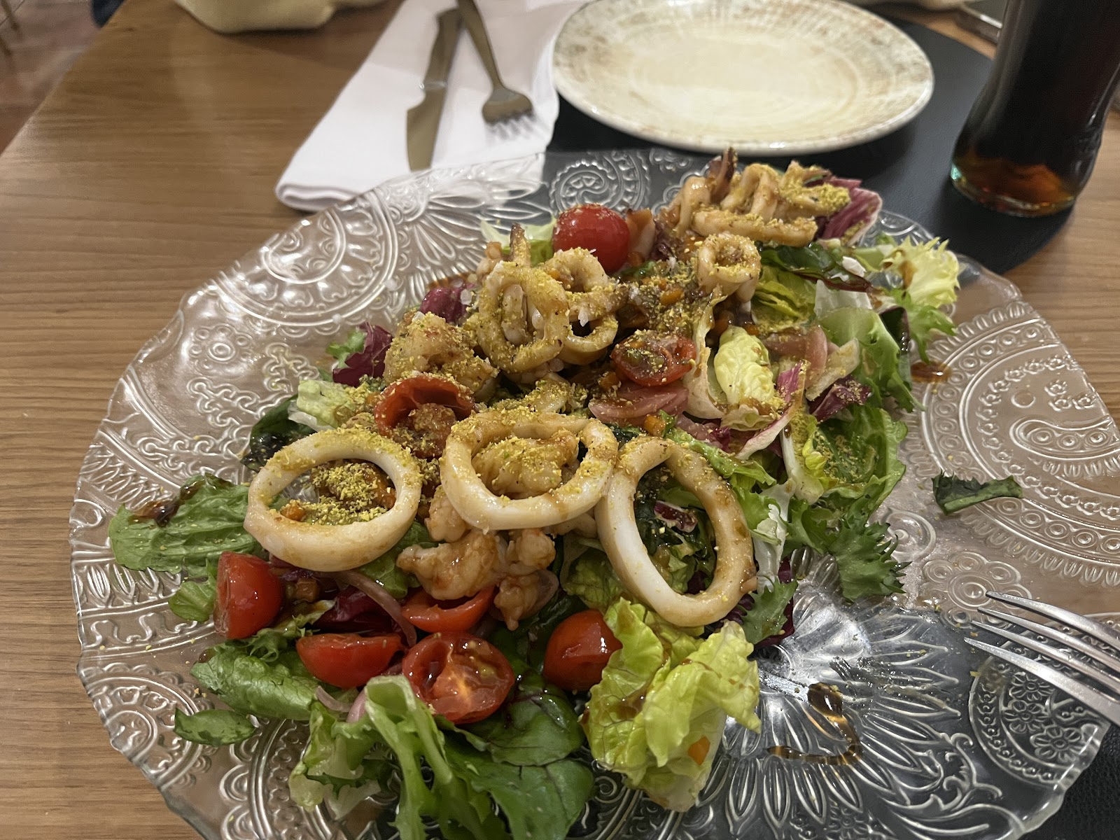 Ensalada con calamares